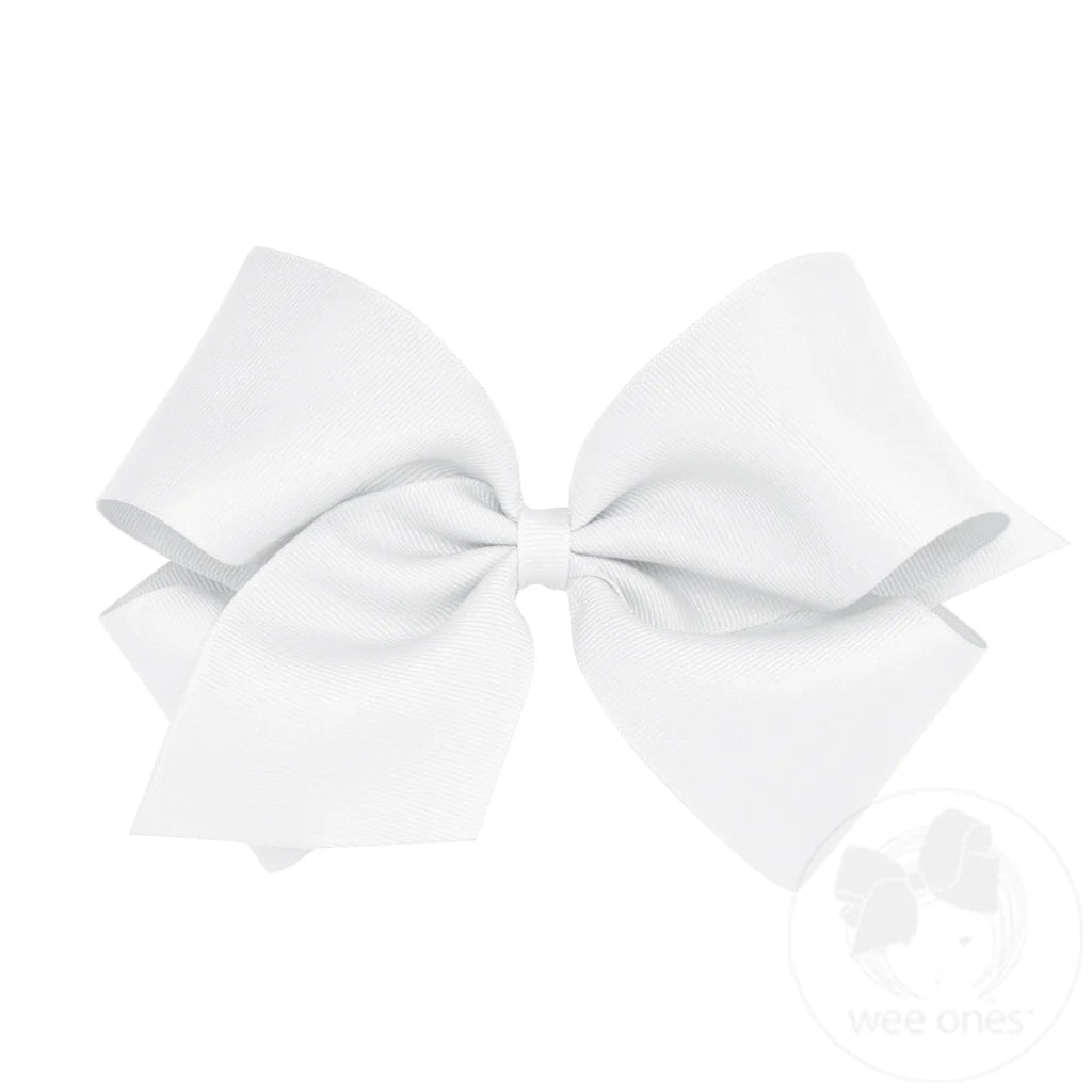 King Classic Grosgrain Hair Bow (Plain Wrap)