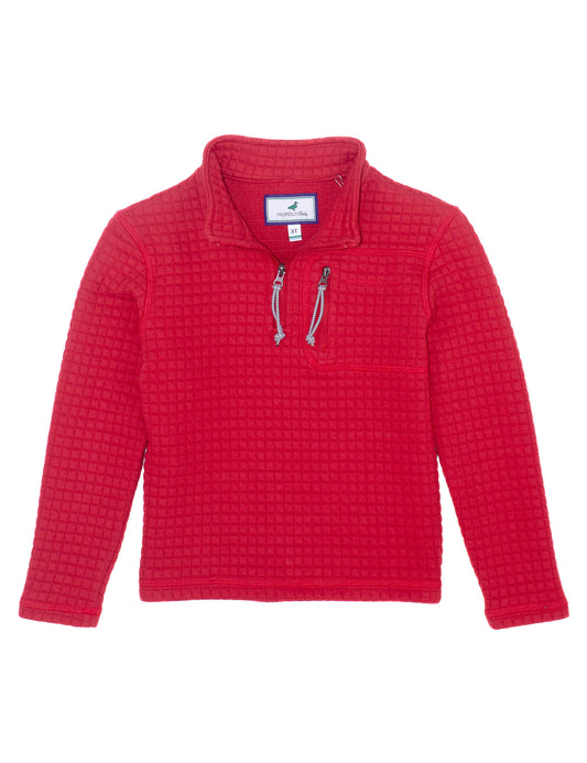 Boys Delta Pullover- True Red
