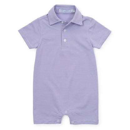 Austin Boys' Performance Shortall -  Purple Stripes