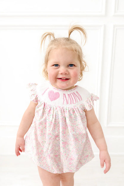 Caroline Floral "I Love Mom" Bubble