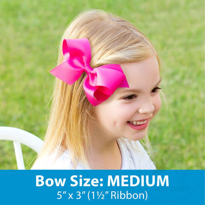 Medium Moonstitch Edge and Pearl Pink Cowgirl Bow Embroidery