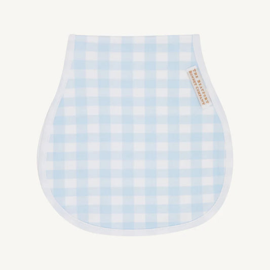Oopsie Daisy Burp Cloth- Buckhead Blue Gingham
