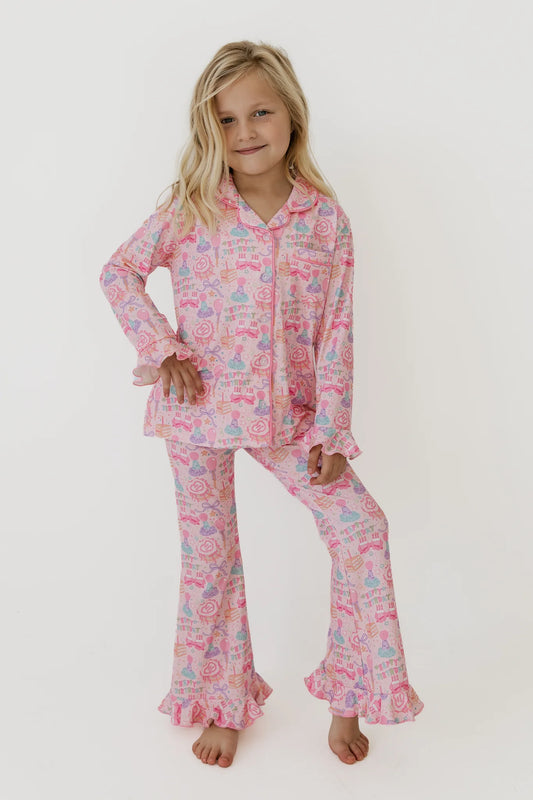 Birthday Girl Girls' Long Sleeve Ruffle Flare Set
