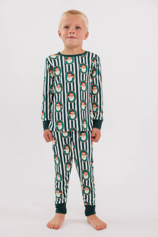 Green Santa Claus Lane Two Piece Set