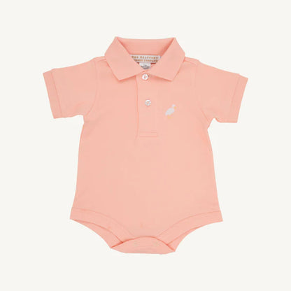 Prim & Proper Polo- Pompano Peach