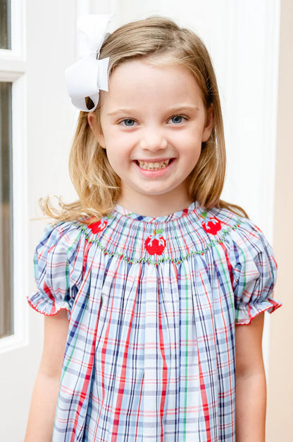 Back to School Apples Smocked Helen Dress