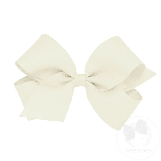Medium Classic Grosgrain Hair Bow (Plain Wrap)