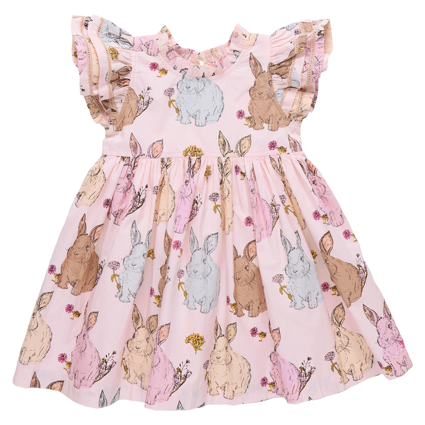 Girls Jennifer Double Ruffle Dress