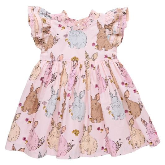 Girls Jennifer Double Ruffle Dress
