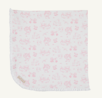 Baby Buggy Blanket - Sir Propers Sweet Arrival (Hamptons Hot Pink)