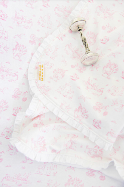 Baby Buggy Blanket - Sir Propers Sweet Arrival (Hamptons Hot Pink)