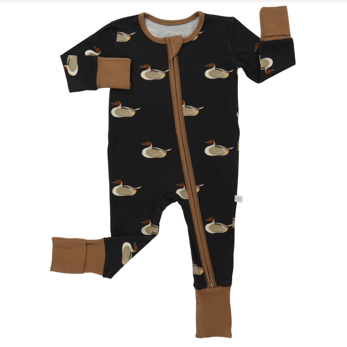 Boys Pintail Duck Zipper Romper