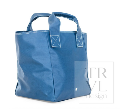 DOUBLE DUTY TOTE - COATED CANVAS TEAL