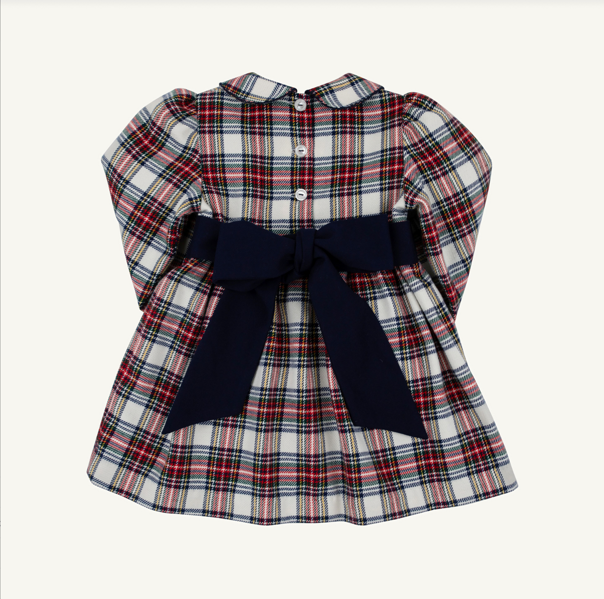 Long Sleeve Cindy Lou Sash Dress- Paris Pike Plaid