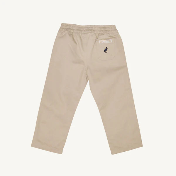 Sheffield Pants- Keeneland Khaki with Nantucket Navy Stork