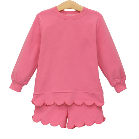 Sophia Scalloped Set Pink