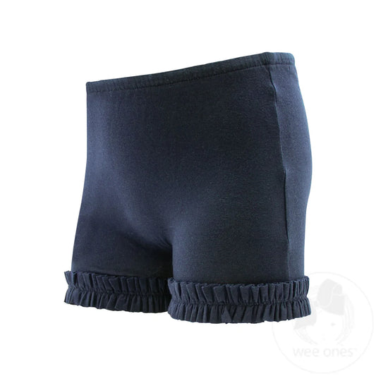 Navy Ruffle Wundershorts