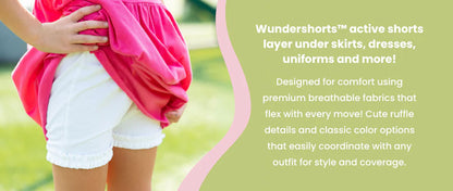 Navy Ruffle Wundershorts