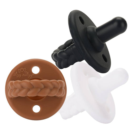 Sweetie Soother™ Silicone Pacifier Coffee & Cream (3-Pack)