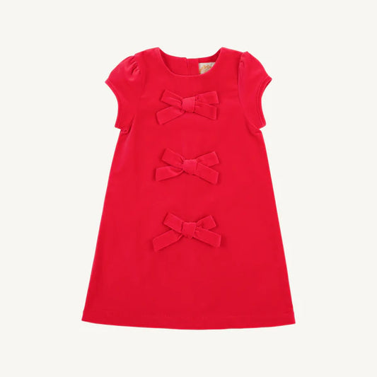 Betts Bow Dress (Velveteen)