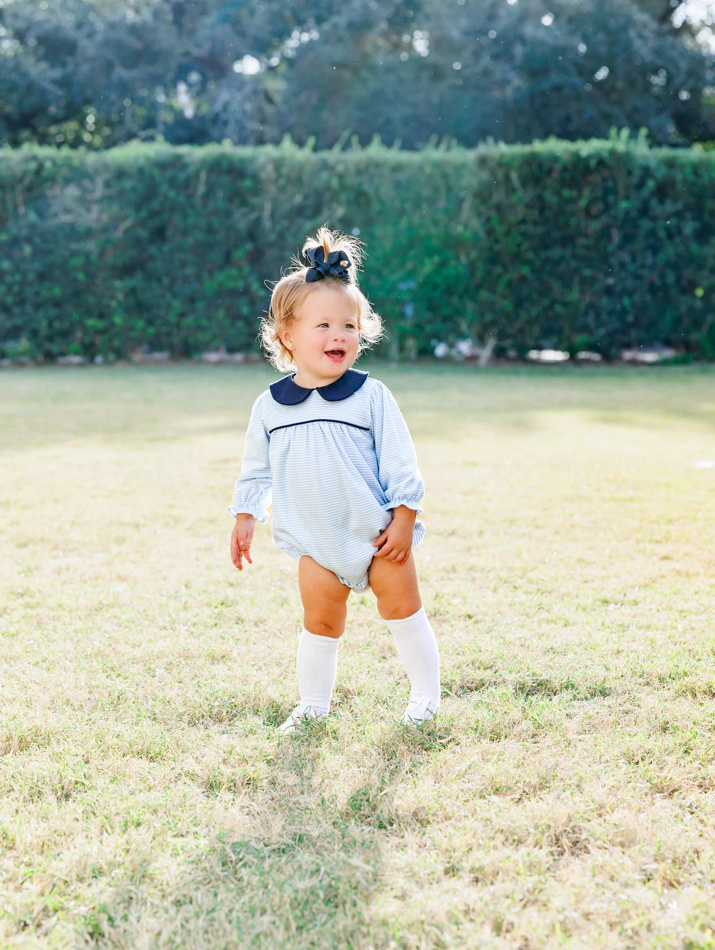 Katherine Bubble- Light Blue Stripe