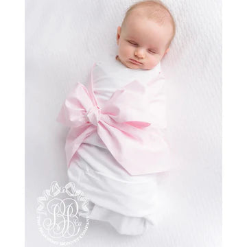 Bow Swaddle- Palm Beach Pink