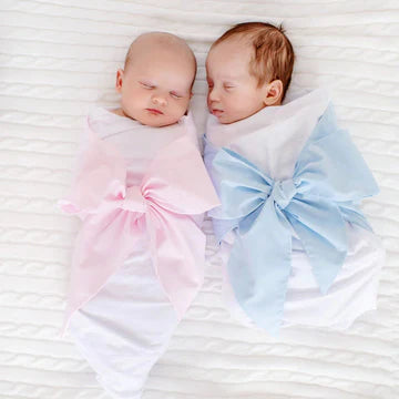 Bow Swaddle- Palm Beach Pink