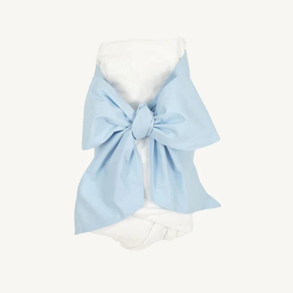 Bow Swaddle- Buckhead Blue