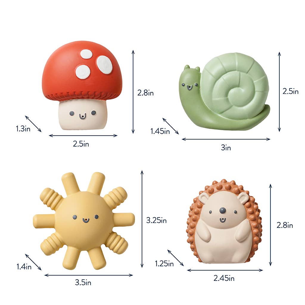 Itzy Squirt™  Soft Bath Toys (4-Pack)