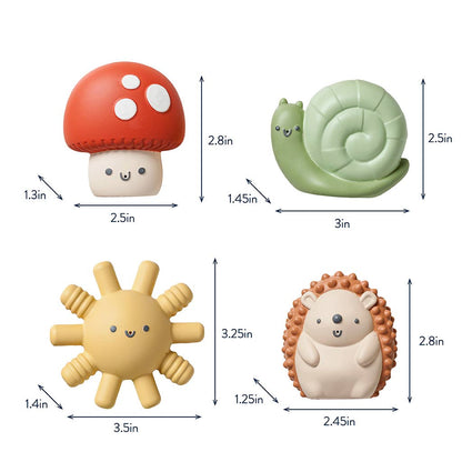 Itzy Squirt™  Soft Bath Toys (4-Pack)
