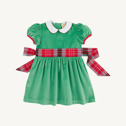 Cindy Lou Sash Dress (Velveteen)