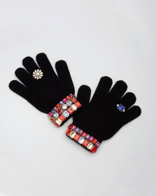 Ice Skating Jeweled Gloves