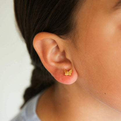 Butterfly Stud Earring -Hypoallergenic