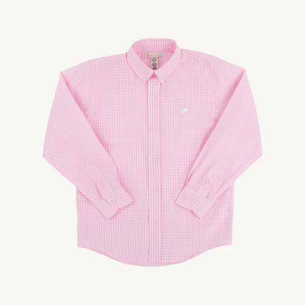 Dean's List Dress Shirt- Pink Greenbrier Gingham