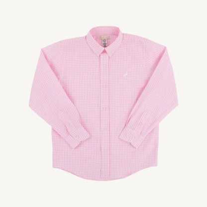 Dean's List Dress Shirt- Pink Greenbrier Gingham