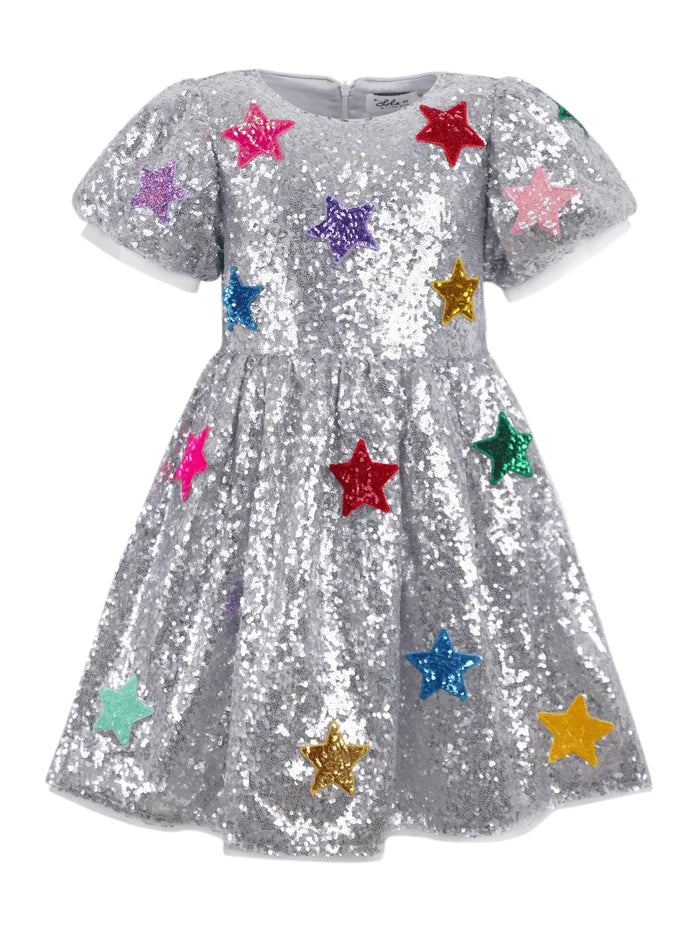 Sparkle Rainbow Star Dress