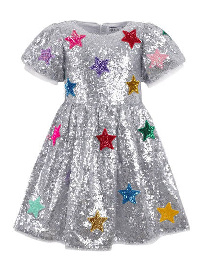 Sparkle Rainbow Star Dress