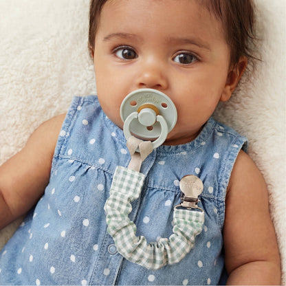 Ritzy Cinch™ Green Gingham - Pacifier Strap