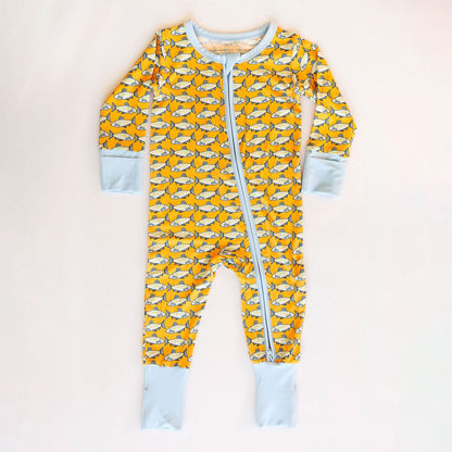 Zipper Romper- Amalfi Fish