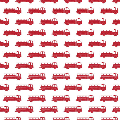 Jack Boys Pajama Pant Set- Fire Truck Red