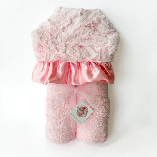 Plush Hooded Bath Towel- Girly Girl
