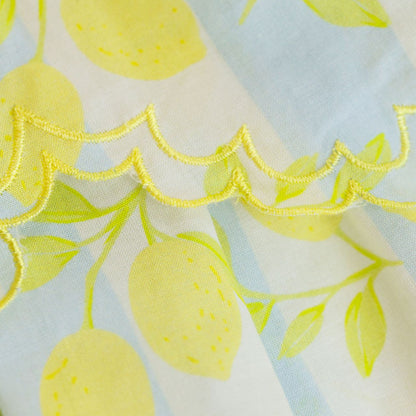 Finley Dress- Lemons Blue