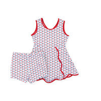 Taylor Girls' Performance Dress - Put A Bow On It Patriotic
