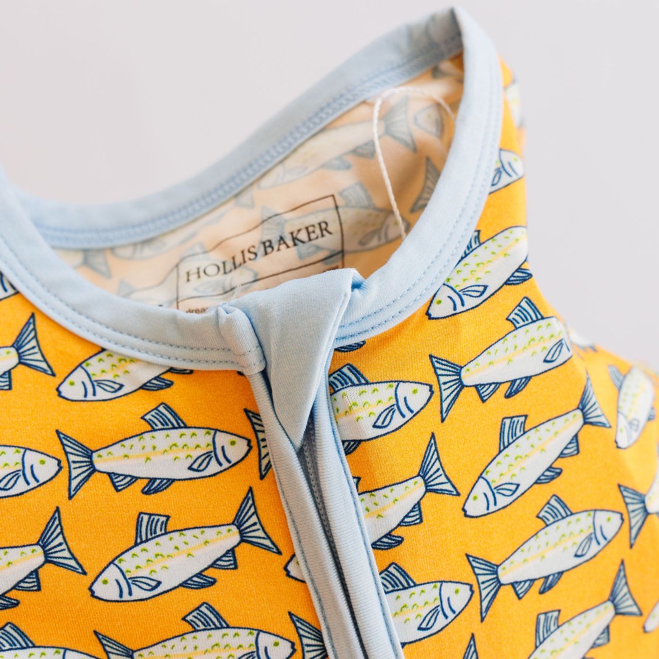 Zipper Romper- Amalfi Fish