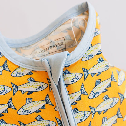 Zipper Romper- Amalfi Fish