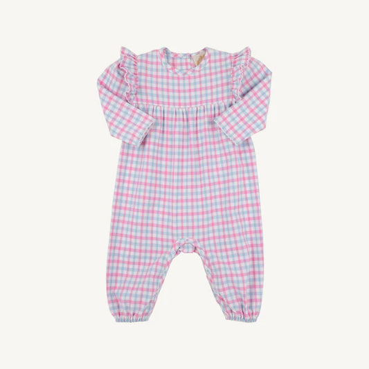 Leigh Ann Angel Sleeve Romper (Flannel)
