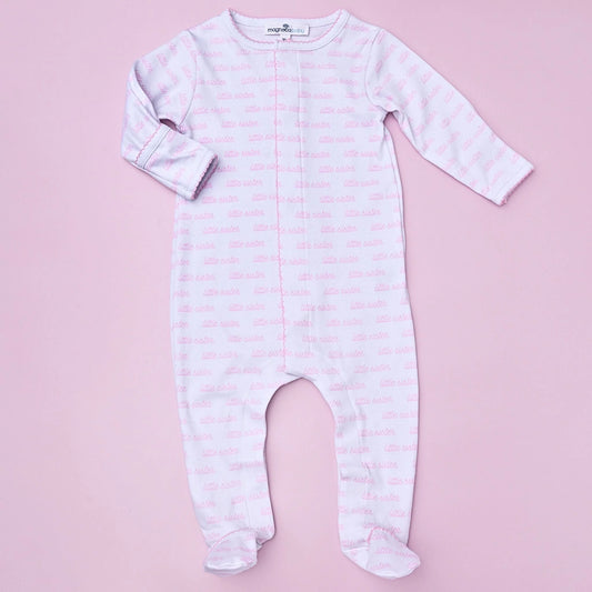 Little Sister Print Footie