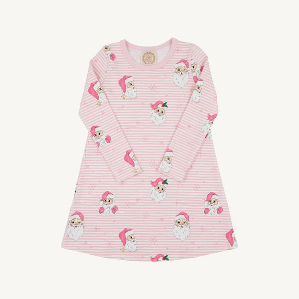 Long Sleeve Polly Play Dress - Dear Santa