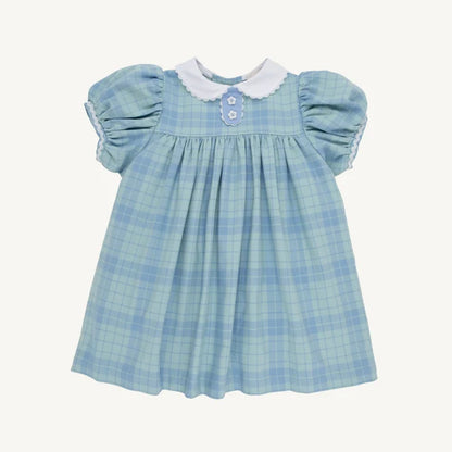 Mary Dal Dress - Audubon Park Plaid with Sarasota Sky