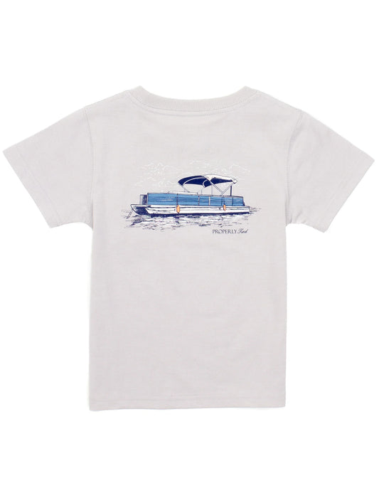 Boys Party Barge SS - Ice Grey